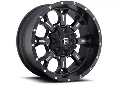 Fuel Wheels Krank Matte Black Milled Wheel; 18x9; 1mm Offset (97-06 Jeep Wrangler TJ)