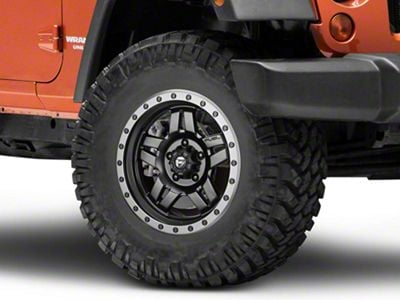 Fuel Wheels Anza Matte Black Wheel; 17x8.5; -6mm Offset (07-18 Jeep Wrangler JK)