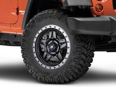 Fuel Wheels Anza Matte Black Wheel; 18x9; 1mm Offset (07-18 Jeep Wrangler JK)