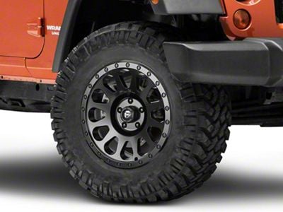 Fuel Wheels Vector Matte Black Wheel; 18x9; 1mm Offset (07-18 Jeep Wrangler JK)