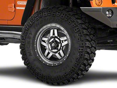 Fuel Wheels Anza Matte GunMetal Wheel; 18x9; 1mm Offset (07-18 Jeep Wrangler JK)