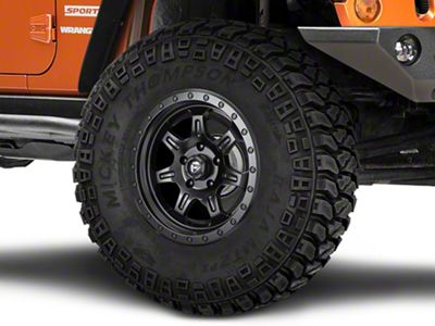 Fuel Wheels JM2 Matte Black Wheel; 17x8.5; -6mm Offset (07-18 Jeep Wrangler JK)