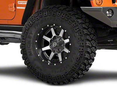 Fuel Wheels Maverick Matte Black Machined Wheel; 17x9; -12mm Offset (07-18 Jeep Wrangler JK)