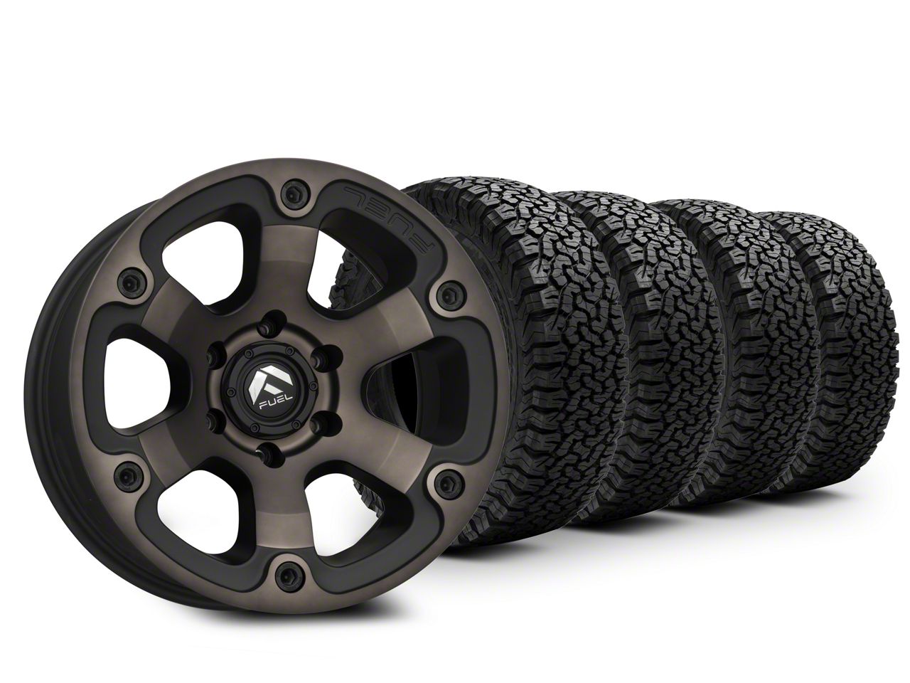 17x9 Fuel Wheels Beast & 32in BF Goodrich AllTerrain T/A KO