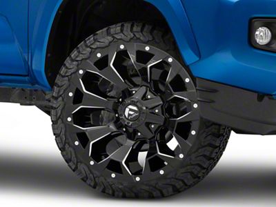 Fuel Wheels Assault Gloss Black Milled 6-Lug Wheel; 22x10; -18mm Offset (16-23 Tacoma)