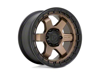 Fuel Wheels Block Matte Bronze with Black Ring 6-Lug Wheel; 18x9; -12mm Offset (16-23 Tacoma)