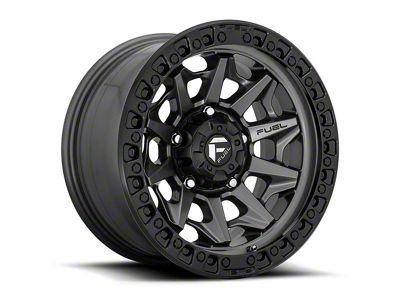 Fuel Wheels Covert Matte Gunmetal Black Bead Ring 6-Lug Wheel; 18x9; 20mm Offset (16-23 Tacoma)