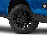 Fuel Wheels Flame Blackout 6-Lug Wheel; 20x9; 1mm Offset (16-23 Tacoma)