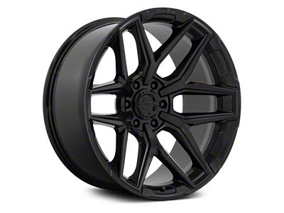 Fuel Wheels Fusion Forged Flux Blackout 6-Lug Wheel; 17x9; 1mm Offset (16-23 Tacoma)