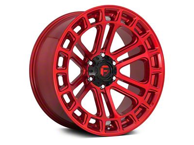 Fuel Wheels Heater Candy Red Machined 6-Lug Wheel; 20x10; -18mm Offset (16-23 Tacoma)