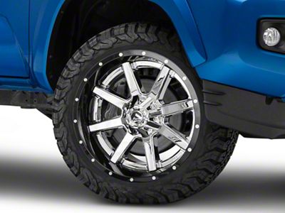 Fuel Wheels Maverick Chrome with Gloss Black Lip 6-Lug Wheel; 22x10; -13mm Offset (16-23 Tacoma)