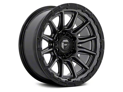 Fuel Wheels Piston Matte Gunmetal with Gloss Black Lip 6-Lug Wheel; 20x10; -18mm Offset (16-23 Tacoma)