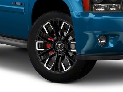 Fuel Wheels Rebar Gloss Black Milled 6-Lug Wheel; 22x12; -44mm Offset (16-23 Tacoma)