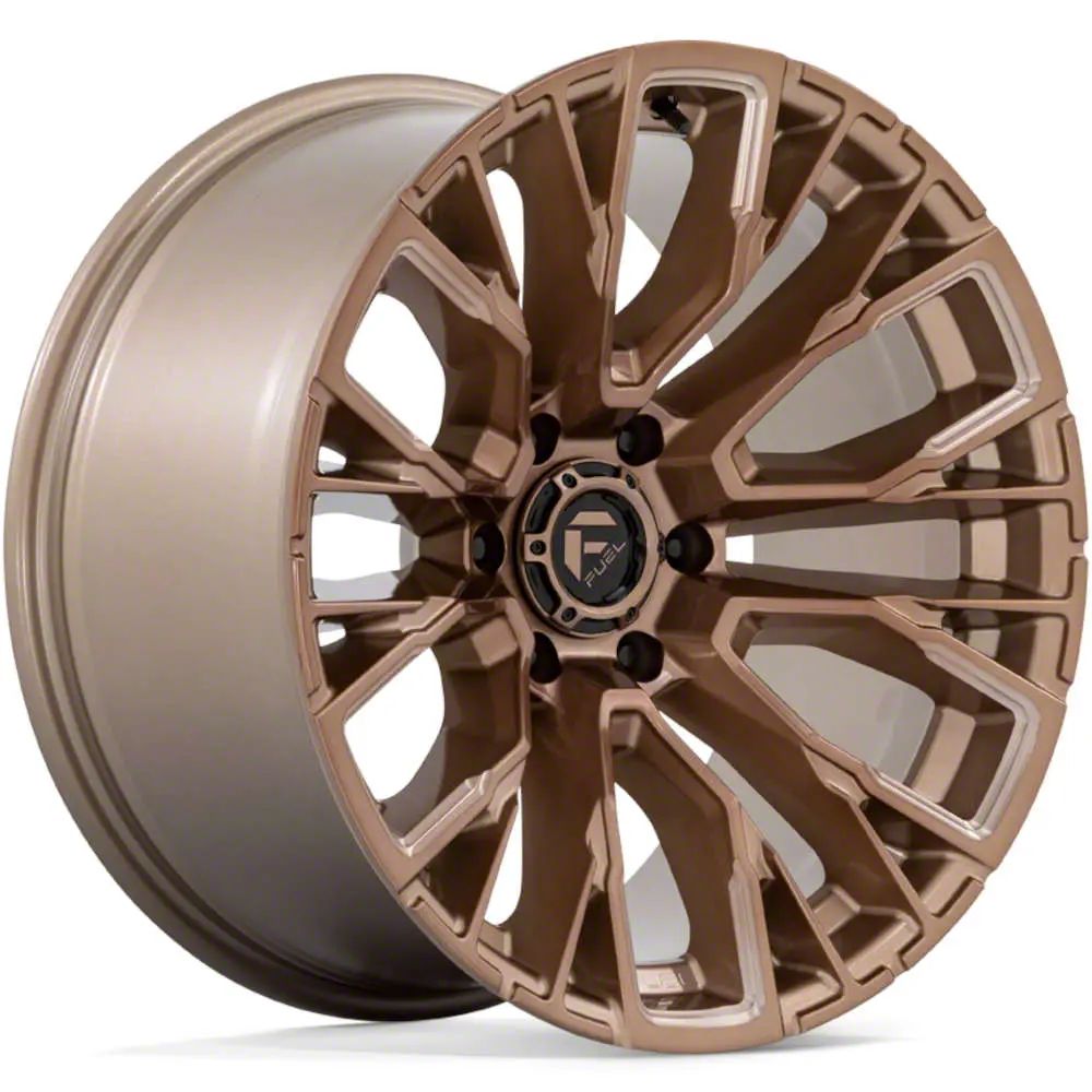 Fuel Wheels Rebar Platinum Bronze Milled 6Lug Wheel; 20x10