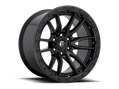 Fuel Wheels Rebel Textured Black 6-Lug Wheel; 17x9; -12mm Offset (16-23 Tacoma)