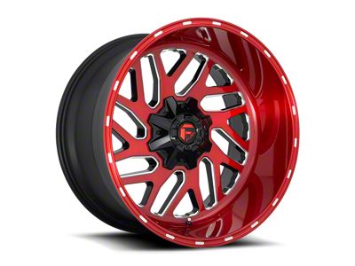 Fuel Wheels Triton Candy Red Milled 6-Lug Wheel; 24x12; -44mm Offset (16-23 Tacoma)
