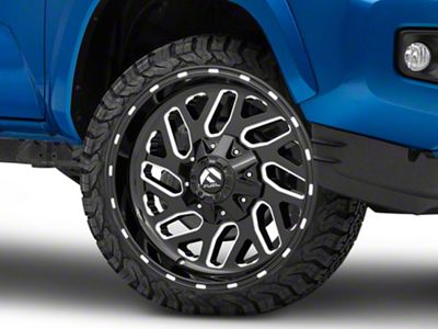 Fuel Wheels Triton Gloss Black Milled 6-Lug Wheel; 26x12; -44mm Offset (16-23 Tacoma)