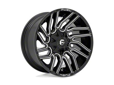 Fuel Wheels Typhoon Gloss Black Milled 6-Lug Wheel; 20x10; -18mm Offset (16-23 Tacoma)