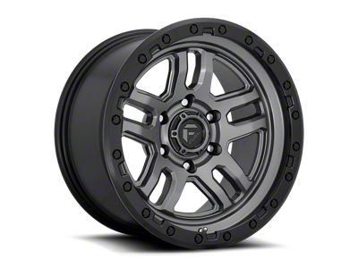 Fuel Wheels Ammo Matte Gunmetal with Black Lip 6-Lug Wheel; 20x9; 20mm Offset (17-24 Titan)
