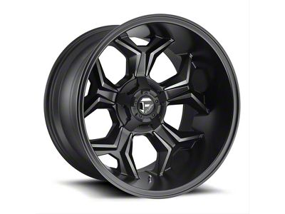 Fuel Wheels Avenger Matte Black Double Dark Tint 6-Lug Wheel; 20x9; 1mm Offset (17-24 Titan)