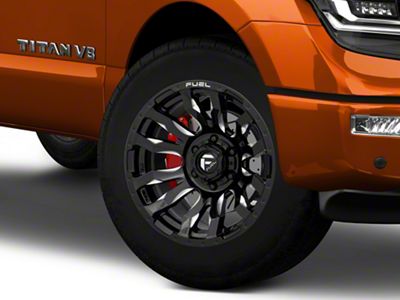 Fuel Wheels Blitz Gloss Black Milled 6-Lug Wheel; 20x9; 20mm Offset (17-24 Titan)