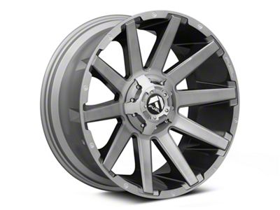 Fuel Wheels Contra Platinum Brushed Gunmetal 6-Lug Wheel; 20x9; 19mm Offset (17-24 Titan)