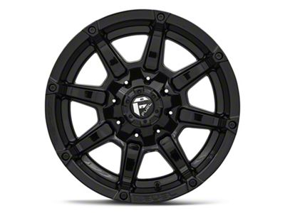 Fuel Wheels Coupler Gloss Black 6-Lug Wheel; 18x9; -12mm Offset (17-24 Titan)