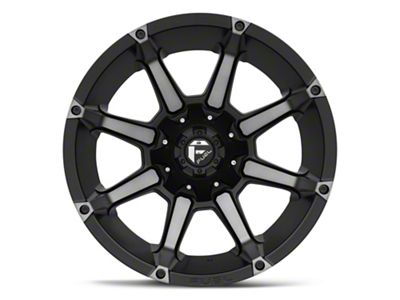 Fuel Wheels Coupler Matte Black Machined 6-Lug Wheel; 20x12; -44mm Offset (17-24 Titan)