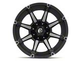 Fuel Wheels Coupler Matte Black Machined 6-Lug Wheel; 20x9; 1mm Offset (17-24 Titan)