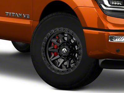 Fuel Wheels Covert Matte Black 6-Lug Wheel; 18x9; 1mm Offset (17-24 Titan)