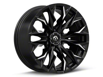 Fuel Wheels Flame Gloss Black Milled 6-Lug Wheel; 22x10; -18mm Offset (17-24 Titan)