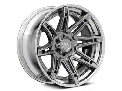 Fuel Wheels Fusion Forged Brawl Platinum with Chrome Lip 6-Lug Wheel; 22x12; -44mm Offset (17-24 Titan)