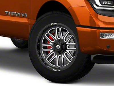 Fuel Wheels Ignite Gloss Black Milled 6-Lug Wheel; 20x10; -19mm Offset (17-24 Titan)