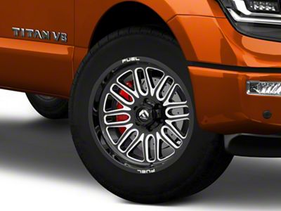 Fuel Wheels Ignite Gloss Black Milled 6-Lug Wheel; 20x9; 1mm Offset (17-24 Titan)
