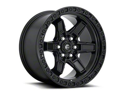 Fuel Wheels Kicker Matte Black 6-Lug Wheel; 18x9; -12mm Offset (17-24 Titan)