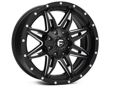 Fuel Wheels Lethal Satin Black Milled 6-Lug Wheel; 20x10; -24mm Offset (17-24 Titan)