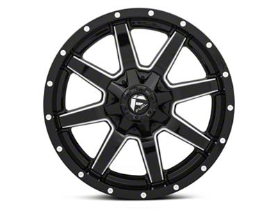 Fuel Wheels Maverick Gloss Black Milled 6-Lug Wheel; 20x9; 20mm Offset (17-24 Titan)