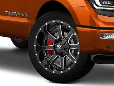 Fuel Wheels Maverick Gloss Black Milled 6-Lug Wheel; 22x12; -45mm Offset (17-24 Titan)