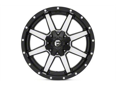 Fuel Wheels Maverick Matte Black Machined 6-Lug Wheel; 20x9; 1mm Offset (17-24 Titan)