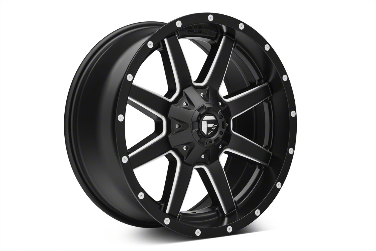 Fuel Wheels Titan Maverick Matte Black Milled 6-Lug Wheel; 20x9; 20mm ...