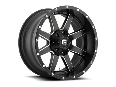 Fuel Wheels Maverick Matte Black Milled 6-Lug Wheel; 22x10; 10mm Offset (17-24 Titan)
