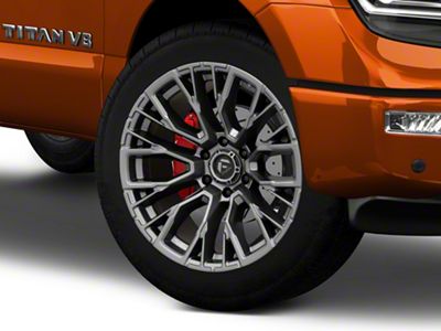 Fuel Wheels Rebar Matte Gunmetal 6-Lug Wheel; 22x12; -44mm Offset (17-24 Titan)