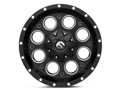 Fuel Wheels Revolver Matte Black Milled 6-Lug Wheel; 18x9; -12mm Offset (17-24 Titan)