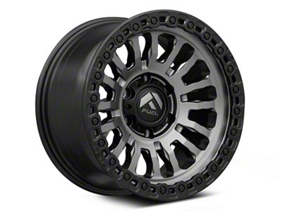Fuel Wheels Rincon Matte Gunmetal with Matte Black Lip 6-Lug Wheel; 20x9; 1mm Offset (17-24 Titan)