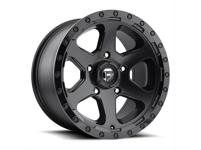 Fuel Wheels Titan Ripper Matte Black with Gloss Black Lip 6-Lug Wheel ...