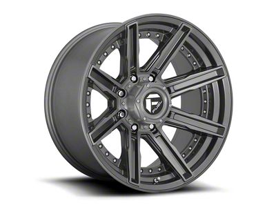 Fuel Wheels Rogue Platinum Brushed Gunmetal 6-Lug Wheel; 20x9; 1mm Offset (17-24 Titan)