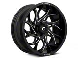 Fuel Wheels Runner Gloss Black Milled 6-Lug Wheel; 20x9; 1mm Offset (17-24 Titan)