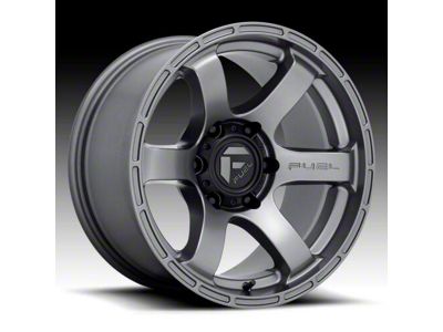 Fuel Wheels Rush Matte Gunmetal 6-Lug Wheel; 18x9; 1mm Offset (17-24 Titan)