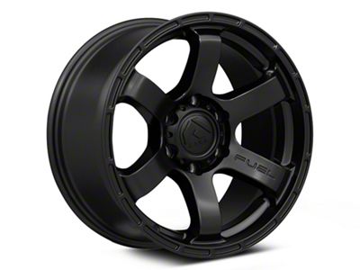 Fuel Wheels Rush Satin Black 6-Lug Wheel; 18x9; -12mm Offset (17-24 Titan)