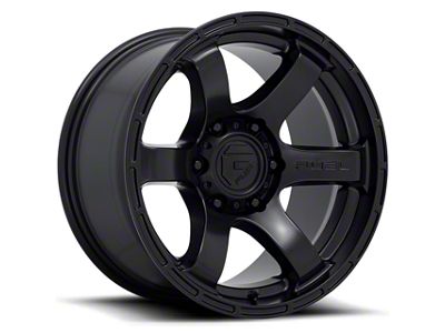 Fuel Wheels Rush Textured Black 6-Lug Wheel; 18x9; 1mm Offset (17-24 Titan)